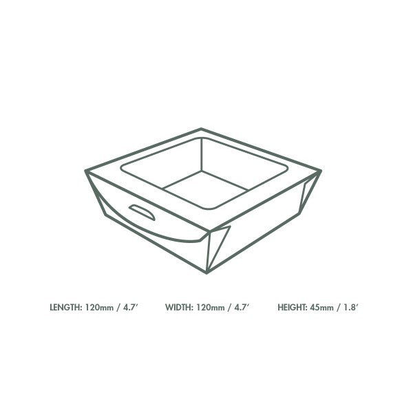 Vegware 22oz medium window salad box (QTY:300)