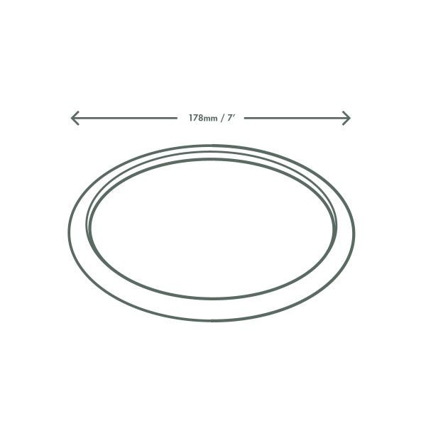 Vegware 7in bagasse plate (QTY:500)