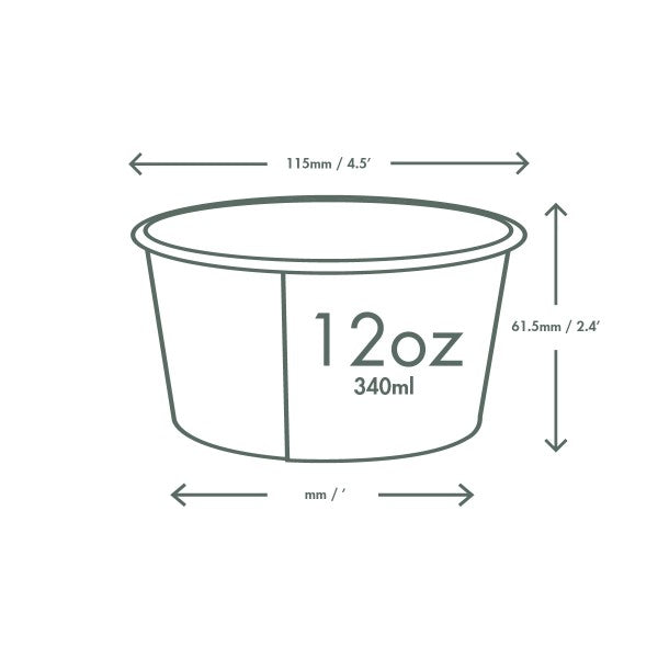 12oz soup container, 115-Series (QTY:500)