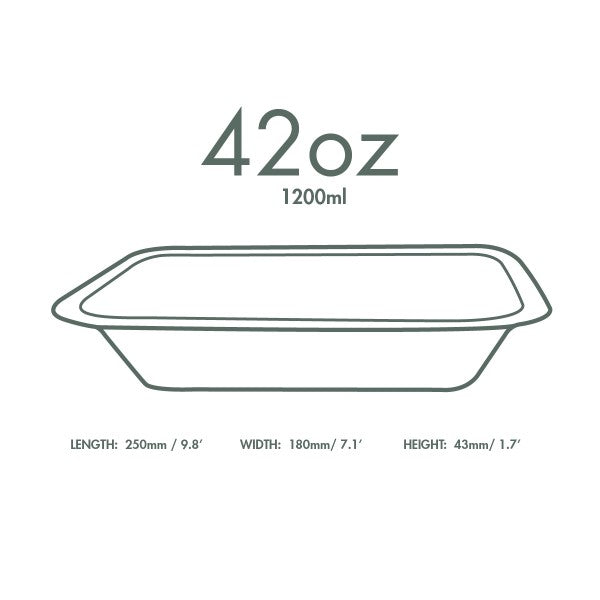 Vegware 42oz/1200ml gourmet base - fits lid 5 (QTY:600)