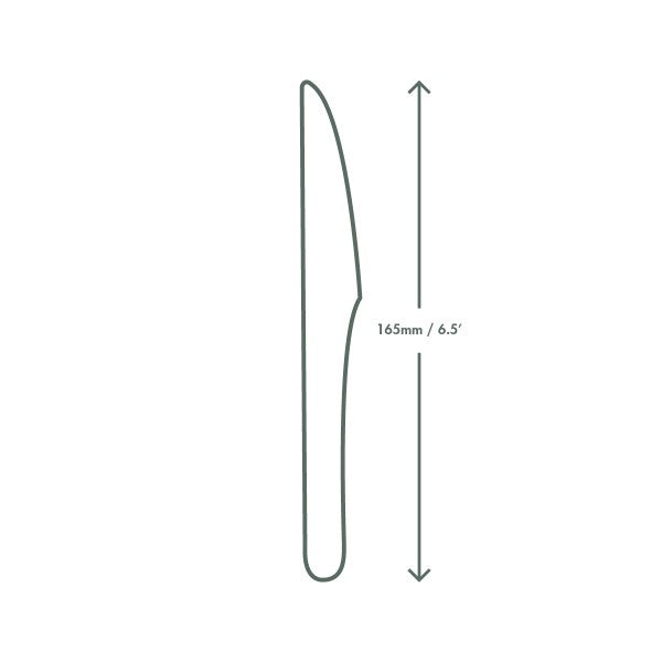 6.5in wooden knife (QTY:1000)