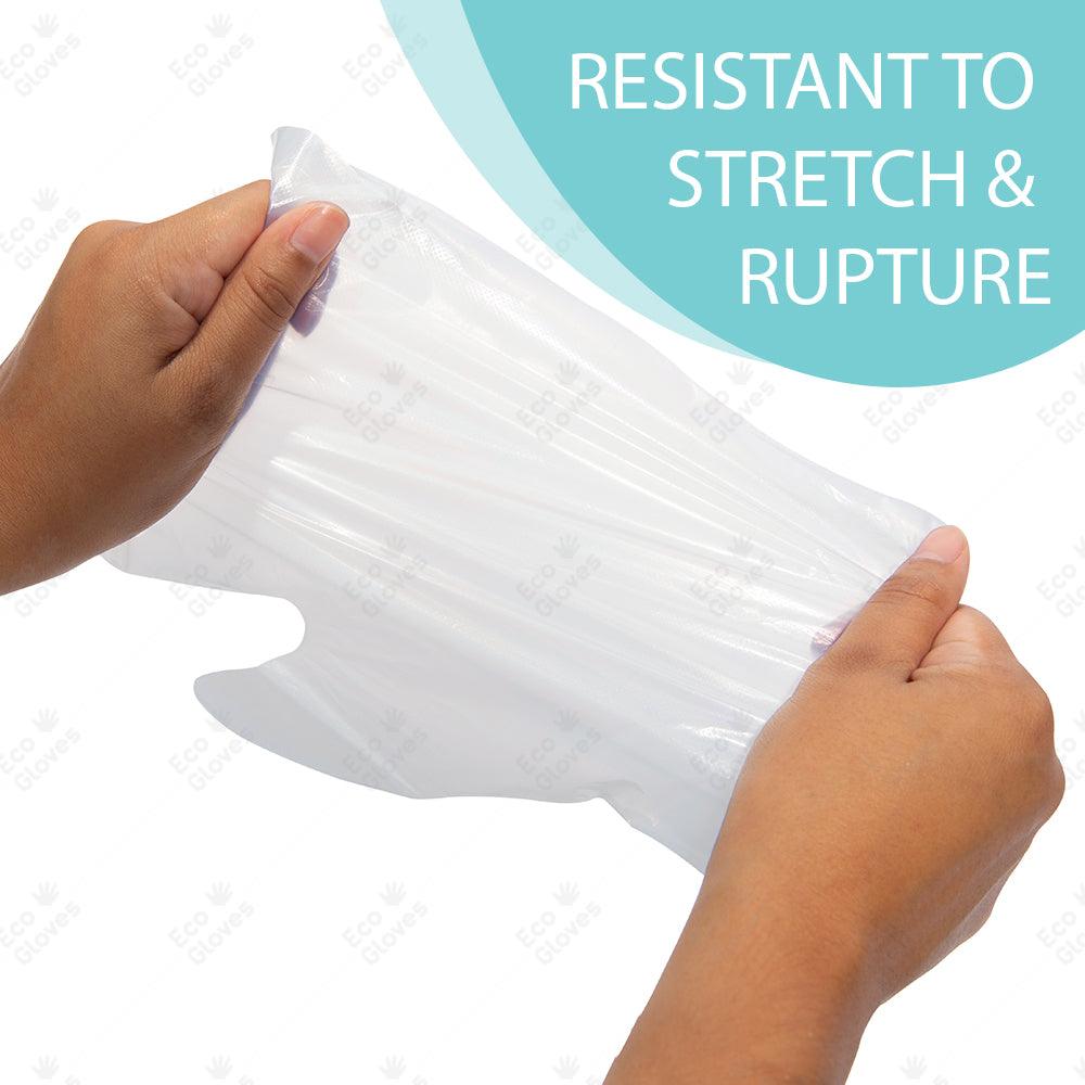 Individually Wrapped Compostable Disposable Gloves - Clear (24 Packets/Bag) | Eco Gloves