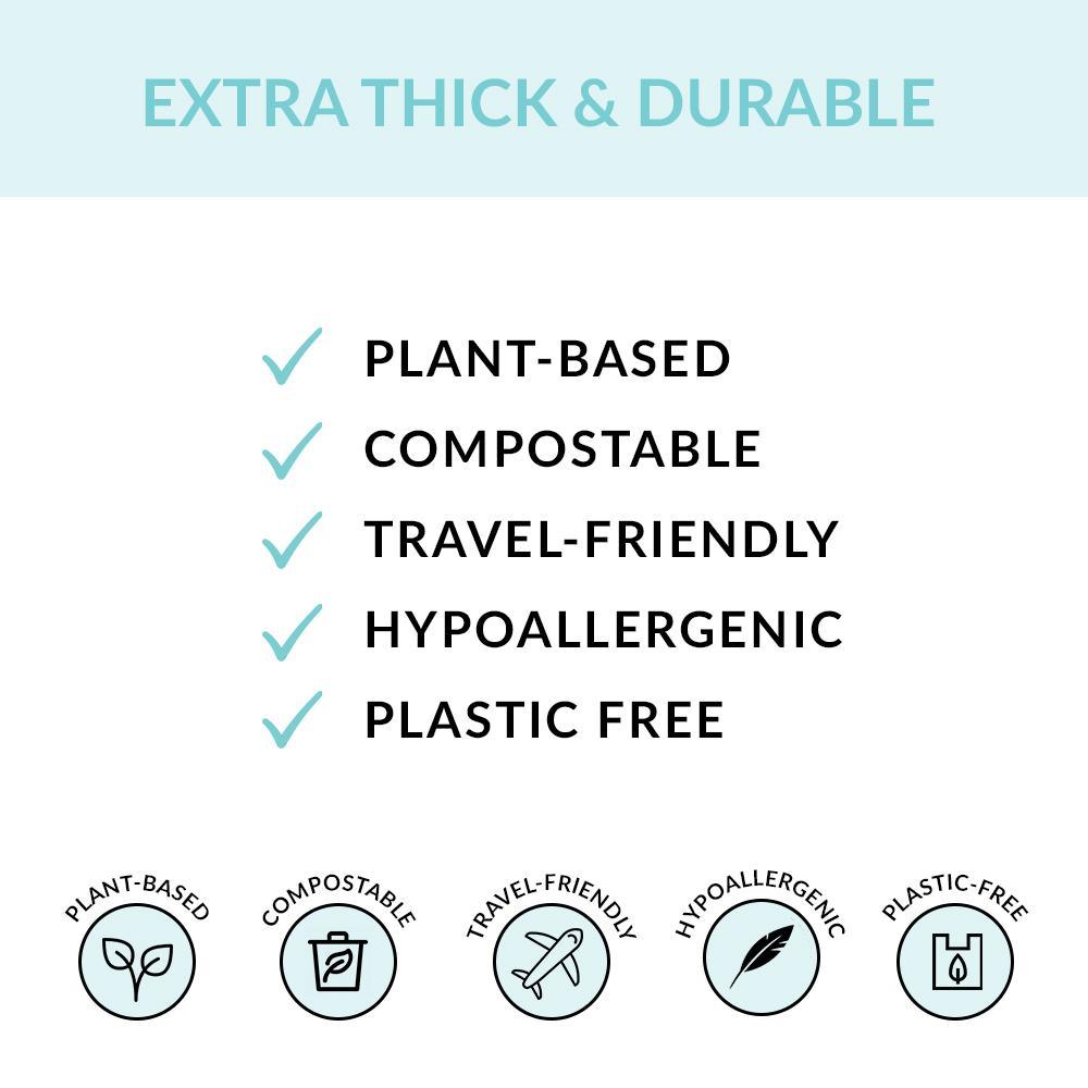 Individually Wrapped Compostable Disposable Gloves - Clear (Case of 50 Bags) | Eco Gloves