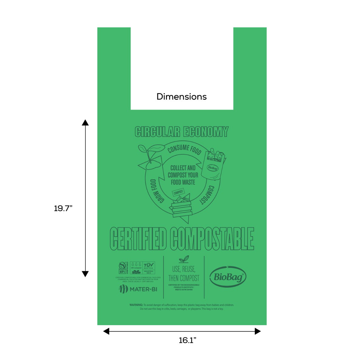 BioBag Regular Shopper (QTY:500)