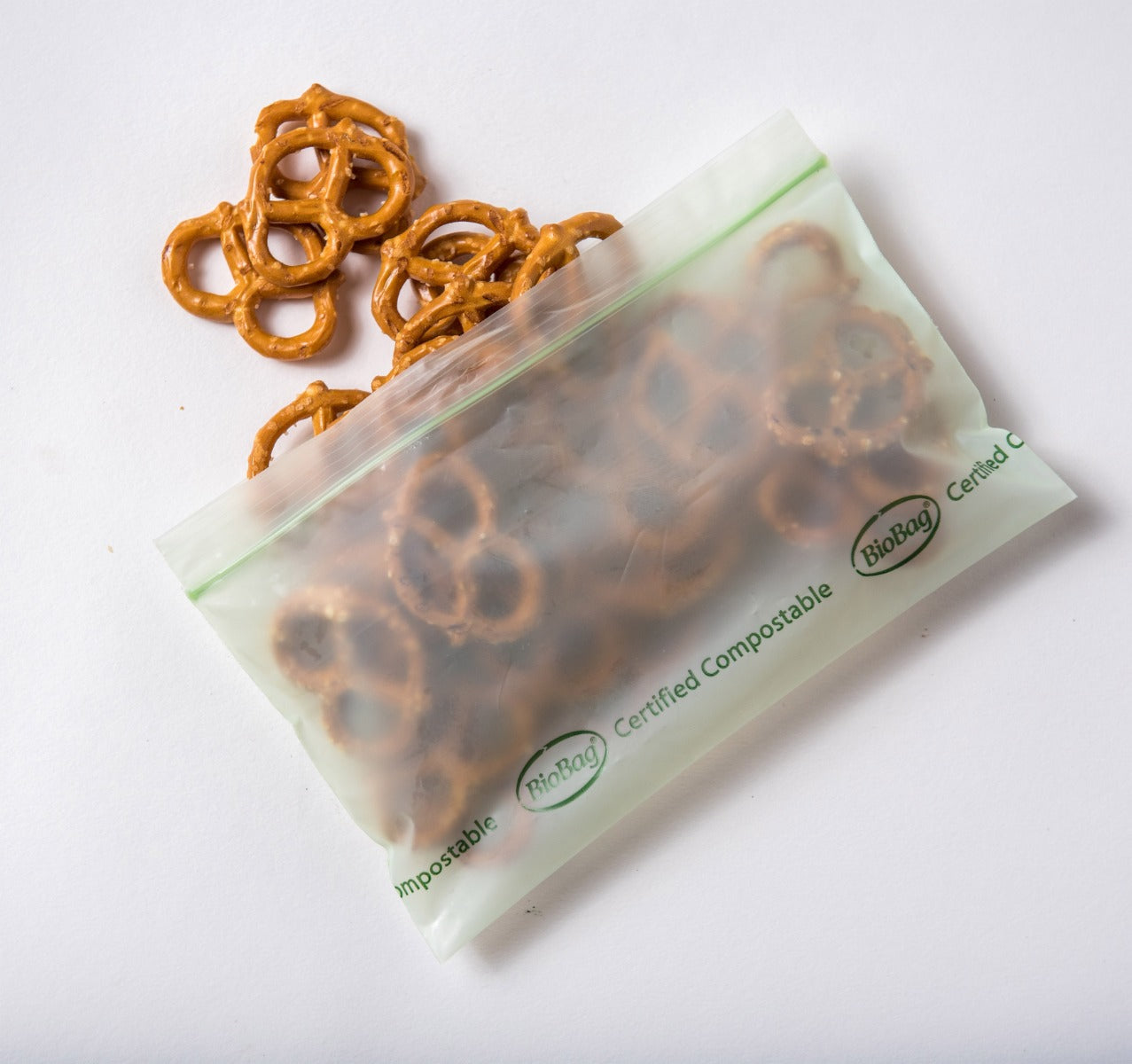 Biobag Resealable Food Storage Bags, 6.5" x 3.5", 1.8 mil (QTY: 360 Bags)