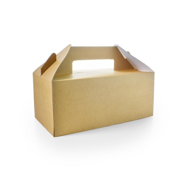 Vegware Standard Carry Pack with Handles – Compostable Cardboard Food Box (QTY 125), SKU VWCPS