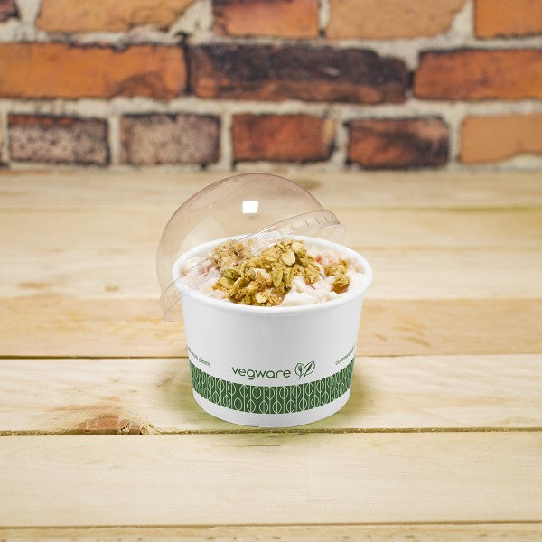 Vegware 90-Series dome PLA cold lid (QTY:1000)