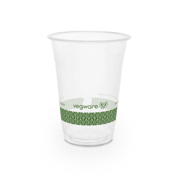 Vegware 16 oz PLA Compostable Cold Cups 96-Series Clear (QTY 1000), SKU R500Y-G