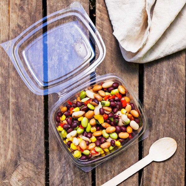Vegware PLA Hinged Deli Container 12oz Compostable (QTY 300), SKU VHD-12