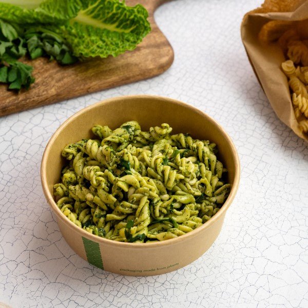 Vegware 16oz/500ml round kraft food container, 150-Series (QTY:300)