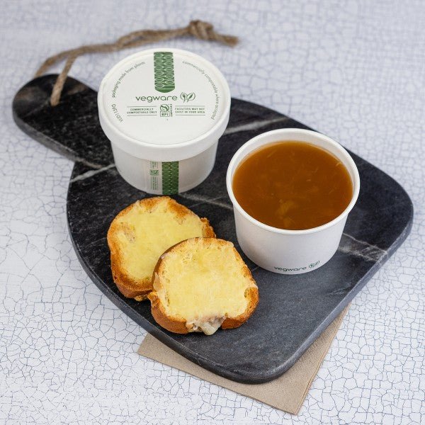 Vegware 115-Series PLA-lined paper lid with vents (QTY:500)