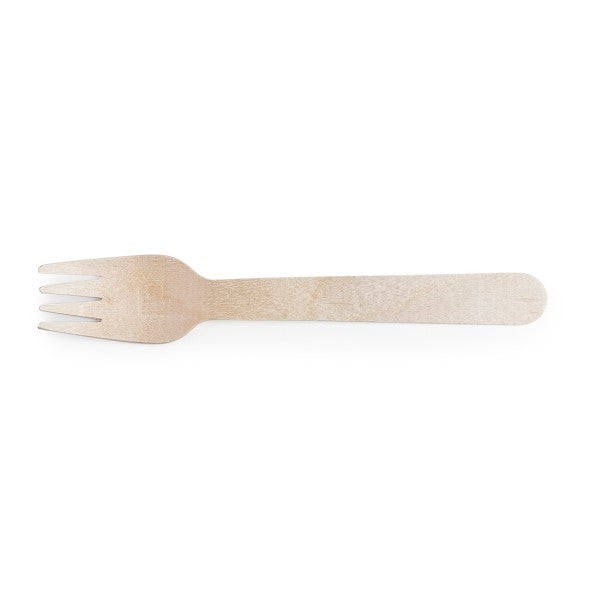 Vegware 6in Wooden Fork (QTY:1000)