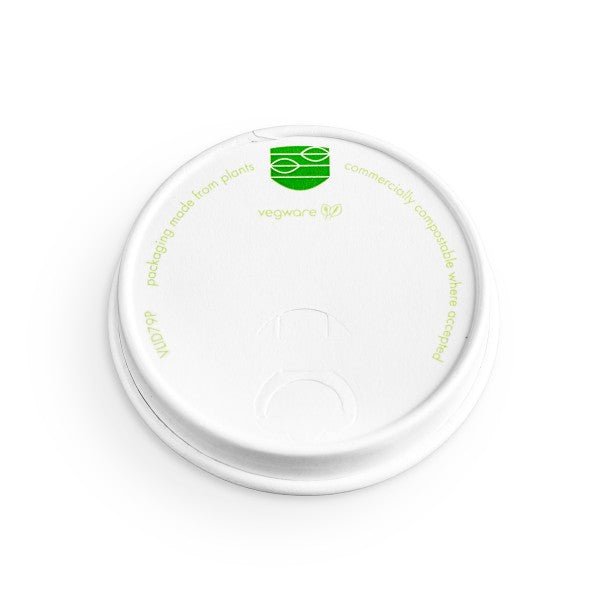 Vegware 79-Series paper hot cup lid (QTY:1000)