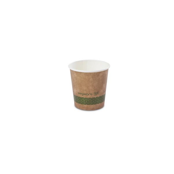 Vegware 4oz brown kraft hot cup, 62-Series (QTY:1000)