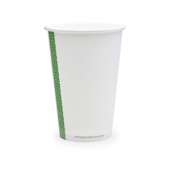 Vegware 16oz white hot cup, 89-Series (QTY:1000)