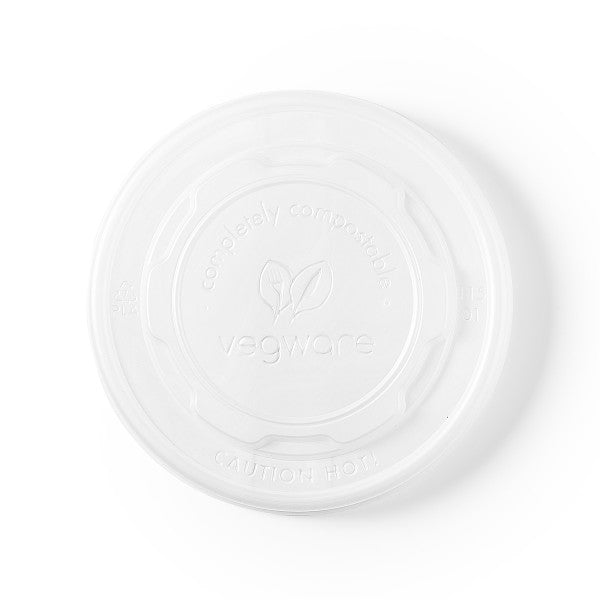Vegware 115-Series Flat CPLA Hot Lid (QTY:500)