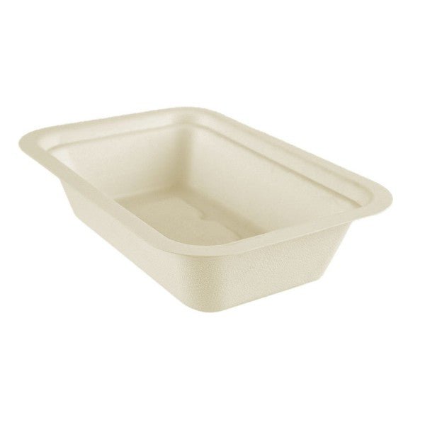 Vegware Nourish Gourmet 16oz Rectangle (V3), Natural Molded Fiber (QTY:600)