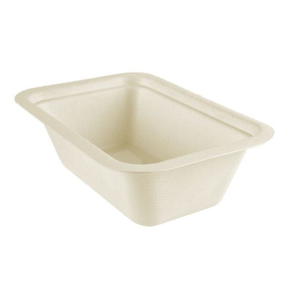 Vegware Nourish Gourmet 22oz Rectangle (V3), Natural Molded Fiber (QTY:600)