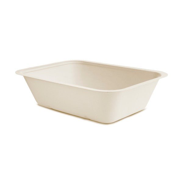 Vegware Nourish Gourmet 60oz Rectangle (V5), Natural Molded Fiber (QTY:600)