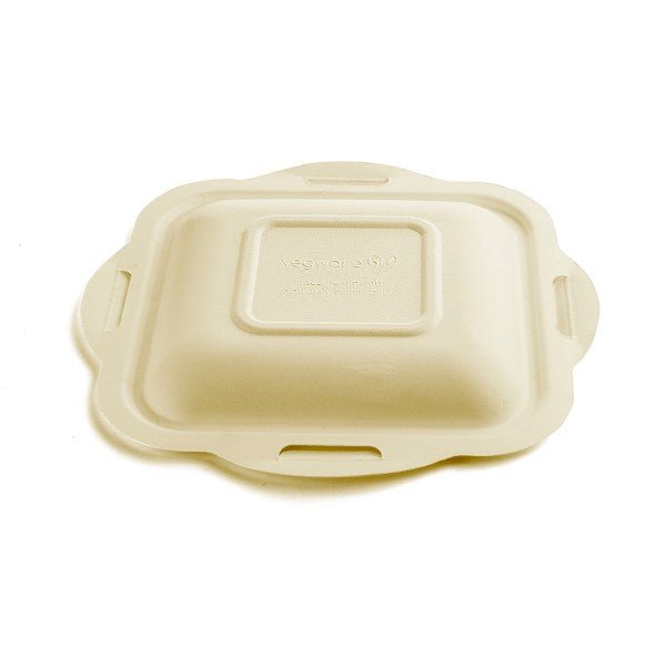 Vegware Nourish Gourmet Lid (V4), Natural Molded Fiber (QTY:600)