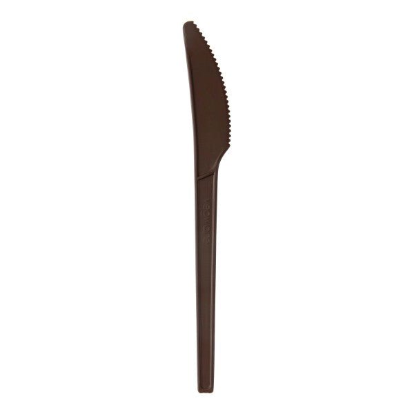 Vegware Veridian 6.5in compostable CPLA knife brown (QTY:1000)