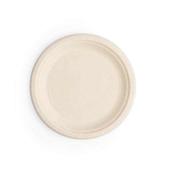 Vegware Nourish 7in Plate, Natural Molded Fiber (QTY:1000)