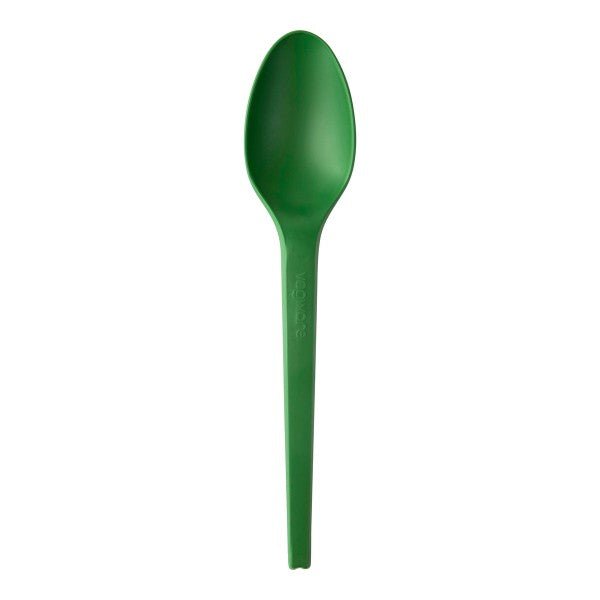 Vegware Veridian 6.5in compostable CPLA spoon green (QTY:1000)