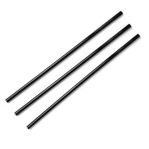 Vegware 5.25" Black Cocktail Straw 3mm, PLA (QTY:10000)