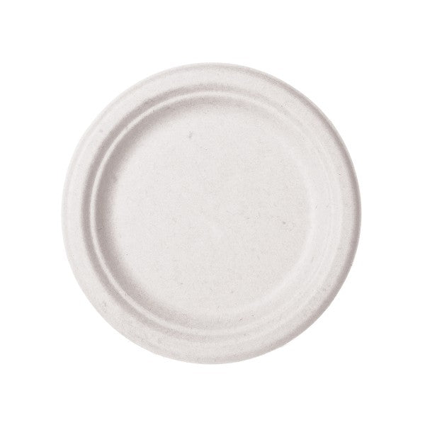 Vegware 7in plate, white molded fiber (QTY:1000)