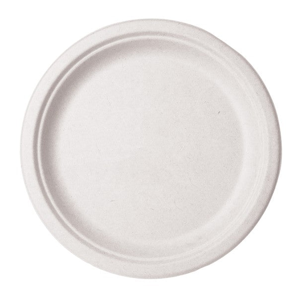 Vegware 10in plate, white molded fiber (QTY:500)