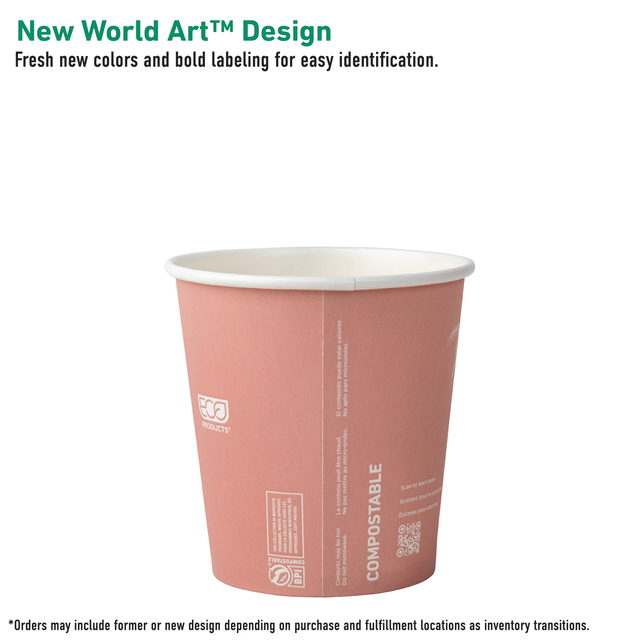 Eco-Products World Art Renewable & Compostable Hot Cups 10oz (QTY 1000), SKU EP-BHC10-WA