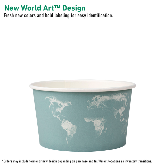 Eco-Products World Art Renewable & Compostable Food Containers 12oz (QTY 500), SKU EP-BSC12-WA