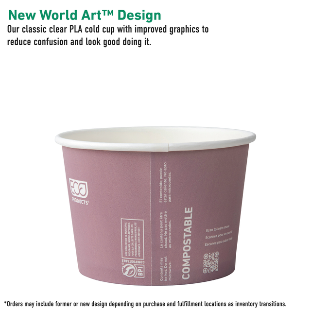 Eco-Products World Art Compostable Food Containers 16oz (QTY 500), SKU EP-BSC16-WA