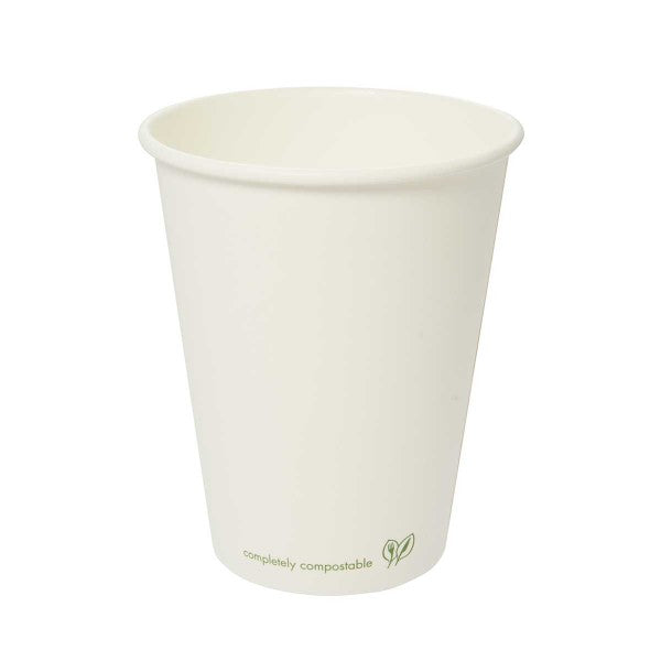 Vegware LV-12C, 12oz white hot cup- Classic, 89-Series(QTY: 1000)