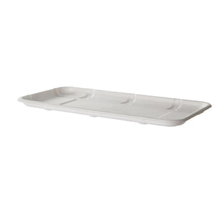 Compostable Sugarcane Meat & Produce Trays - 11.02 x 6.02 x 0.56in (Size 10S) (QTY:300)