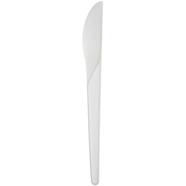 Compostable Plantware Knife - 6" - White (QTY:1000)