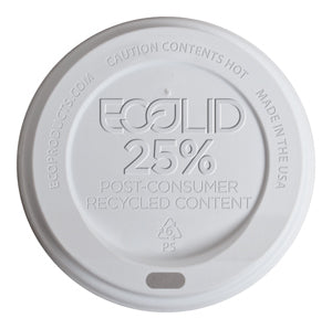 EcoLid 25% Recycled Content Hot Lid (QTY:1000)