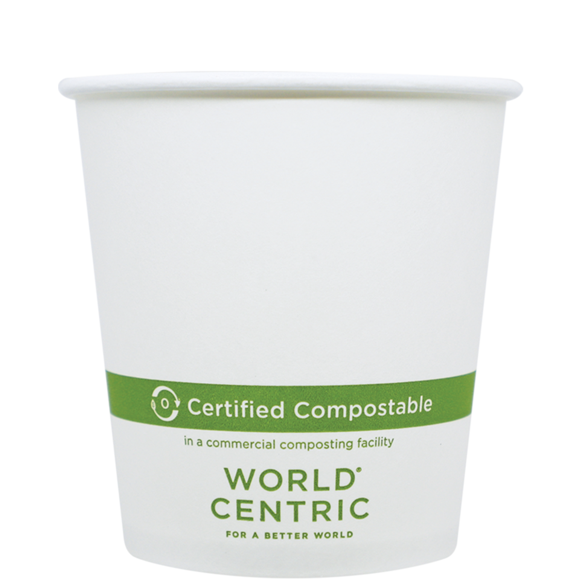 World Centric 8 oz SFI® Paper Hot Cup, Double Wall
