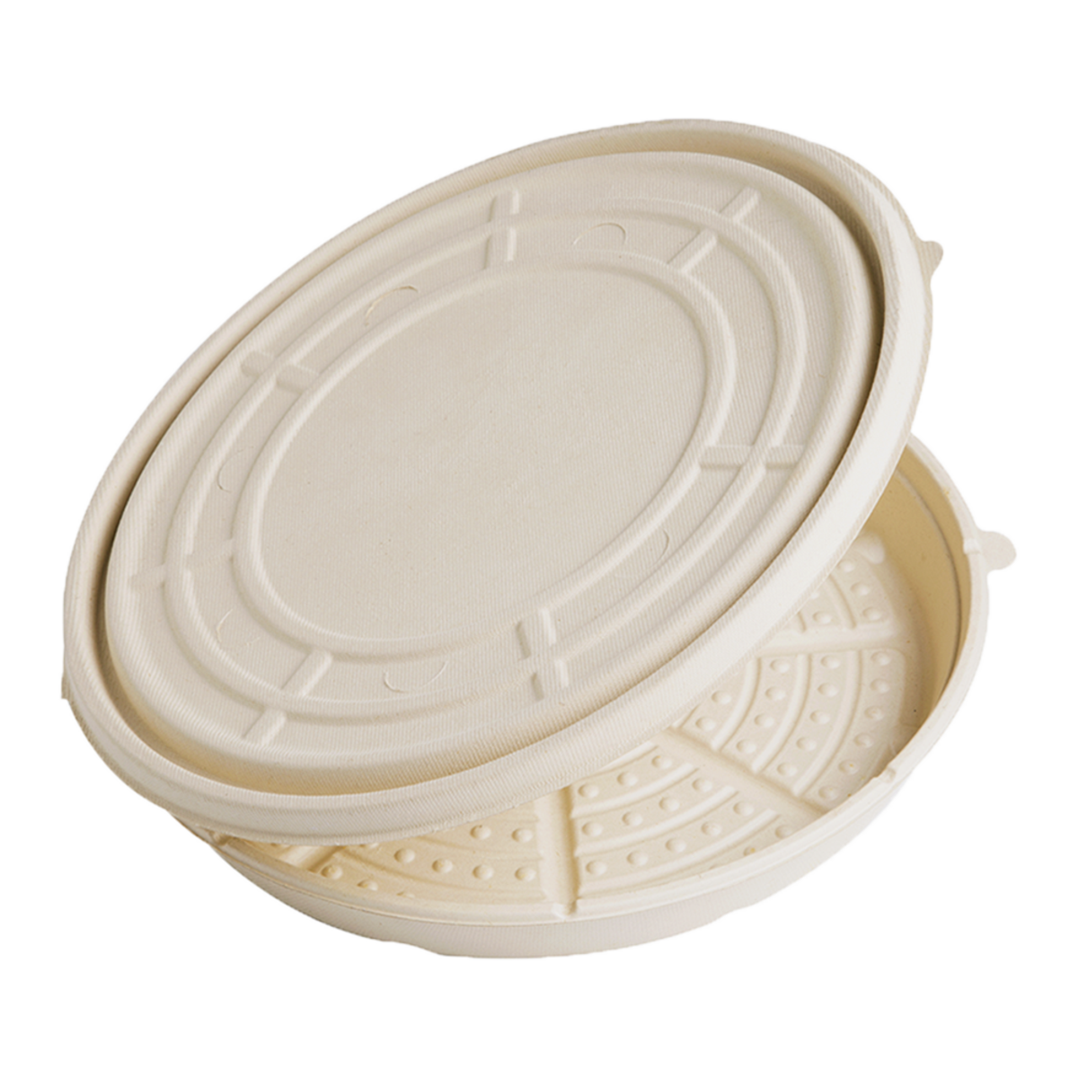 World Centric 12" Fiber PizzaRound, Clamshell (SKU: PR-SC-12)