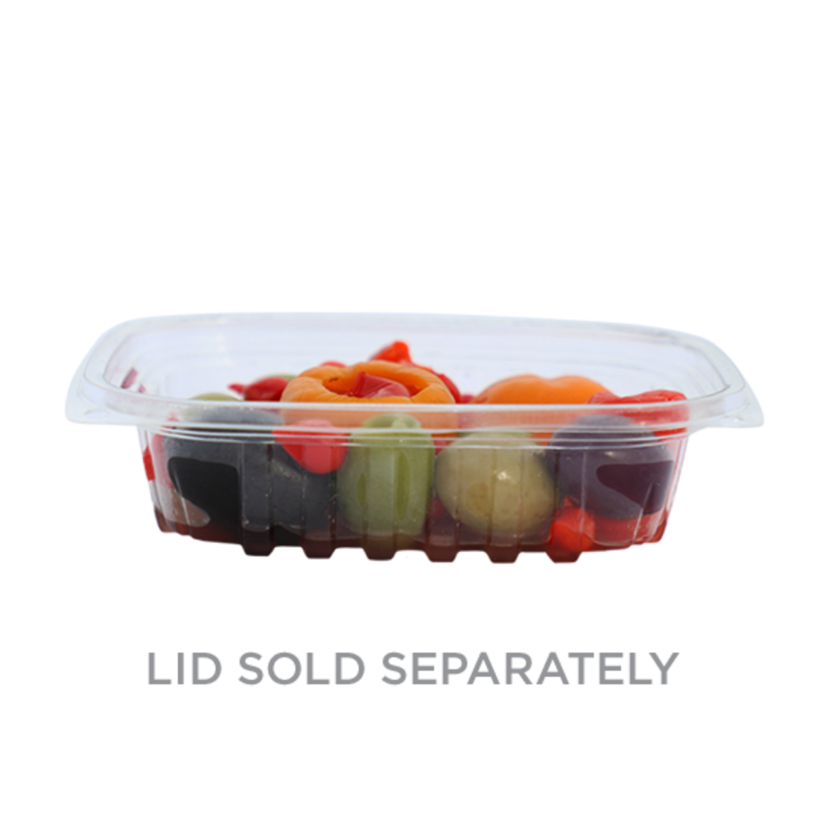 World Centric 8 oz Rectangular Deli, Clear (SKU: RD-CS-8)