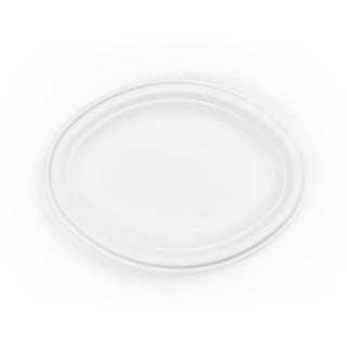 10in bagasse oval plate (QTY:500)