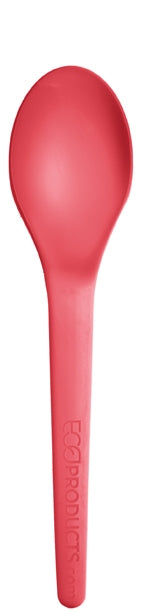 Plantware -  Compostable Spoon - 6" - Coral (QTY:1000)