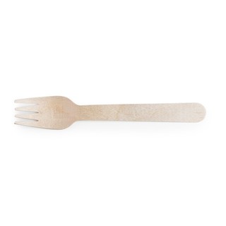 Vegware 6in wooden fork (QTY:1000)