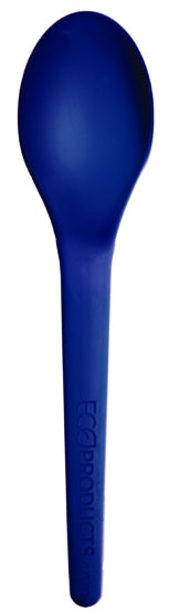 Plantware -  Compostable Spoon - 6" - Blue (QTY:1000)