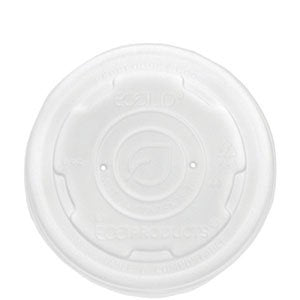 EcoLid Compostable Soup Cup Lids - Fits 12-32 oz. Soup Containers (QTY:500)